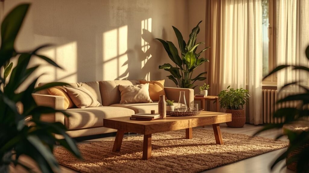 Modern living room interior design in Noida