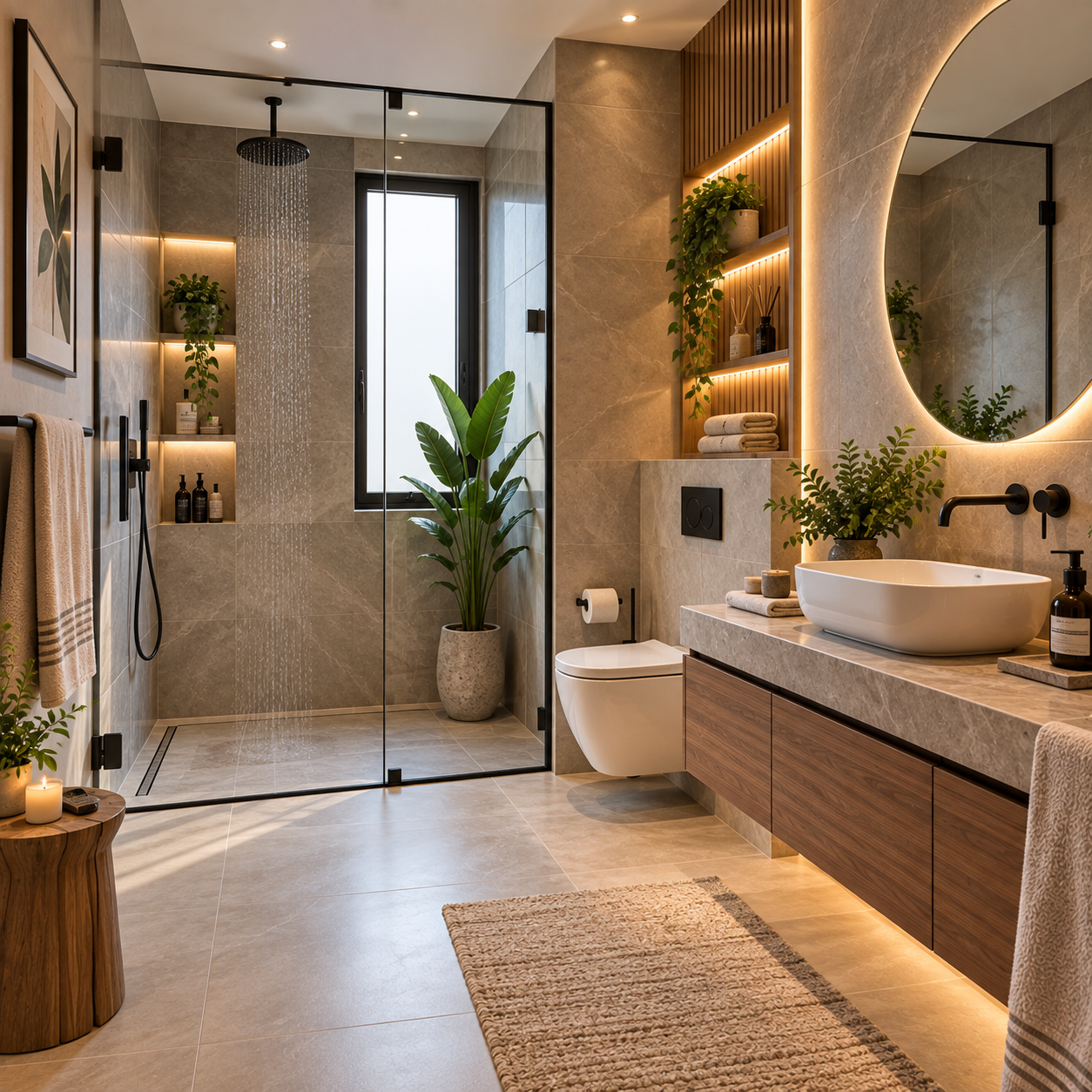 Contemporary bathroom interior design