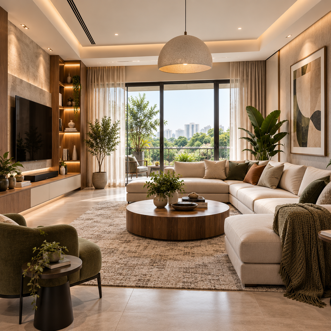 Modern living room interior design